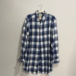 MENS BLUE CHECK WINTER SHIRT